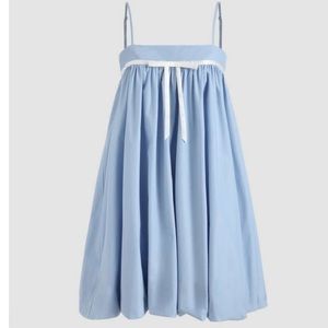 Bowknot Front Babydoll Dress